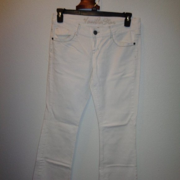 VANILLA Star White Jeans Size 11 - Picture 6 of 10